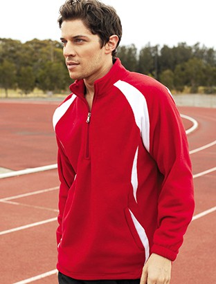Unisex Adults 1/2 Zip Sports Pull Over Fleece
