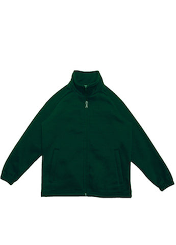 Unisex Adults Poly/Cotton Fleece Zip Through Jacket