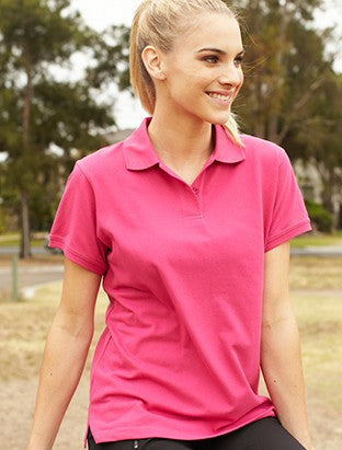 Ladies Classic Polo (Black, Charcoal, Cyan +9 more)