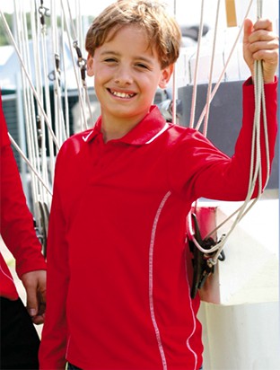 Stitch Feature Essentials-Kids L/S Polo