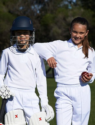 Kids Long Sleeve Cricket Polo