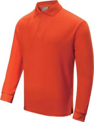 Kids Sun Smart Long Sleeve Polo (Black, Bottle Green, Burgundy +11 more)
