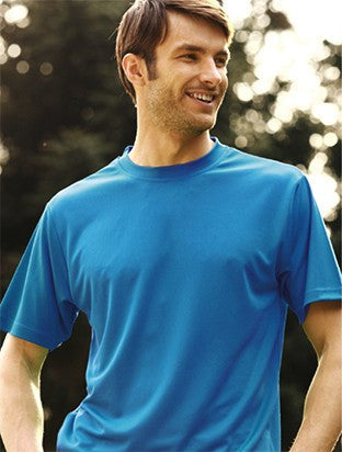 Unisex Adults Plain Breezeway Micromesh Tee Shirt (White, Yellow)
