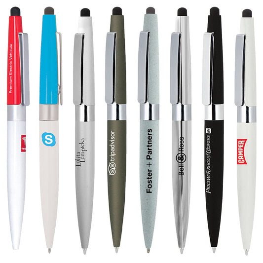 BND77S PERI STYLUS, TWIST METAL BALL PEN