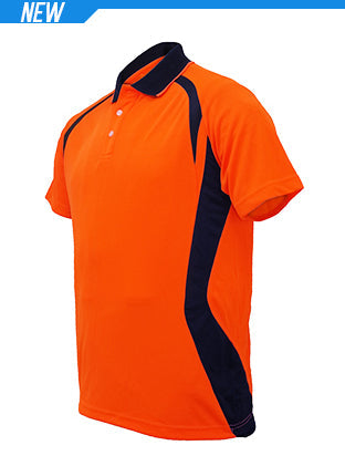 Unisex Adults Hi-Vis Panel Polo